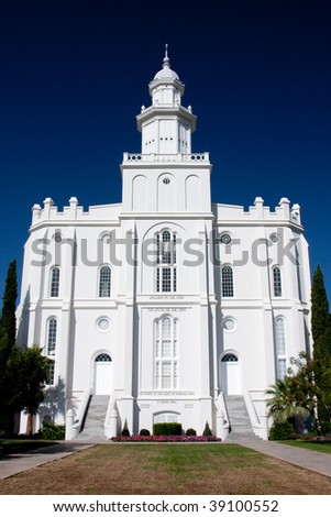 The St. George Utah Temple is the first temple completed by The Church of Jesus Christ of Latter-day Saints and is the oldest temple still actively used by the members of the Church.