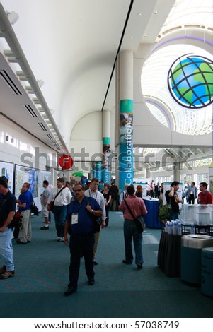 SAN DIEGO - JULY 12: ESRI (Environmental Systems Research Institute) user conference is the biggest GIS (Geographic Information Systems) conference worldwide. July 12, 2010 in San Diego California