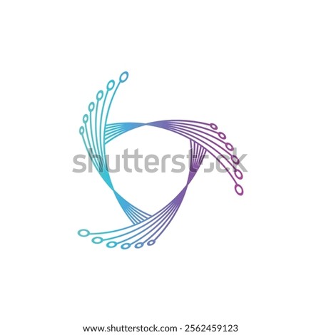 Digital Technology  seal icon Vector