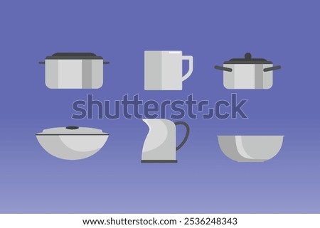 Kitchen tool concept. Colored flat vector illustration isolated.