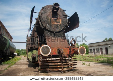 This steam locomotive was disassembled to go through restoration process and brought back on tracks in the Gorna Oryahovitsa train depot in the city of Gorna Oryahovitsa, Bulgaria, July 15, 2015.