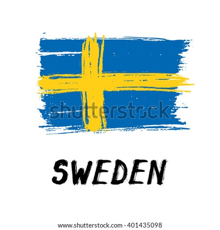 Flag Of Sweden - Grunge