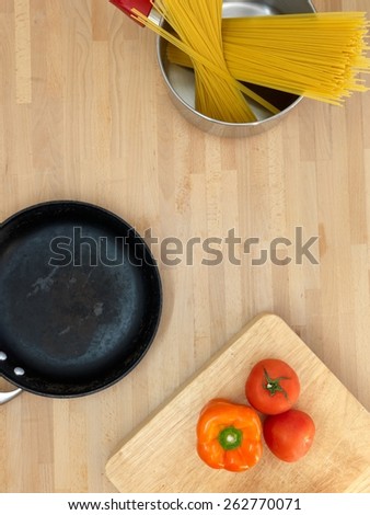A close up shot of food preparation