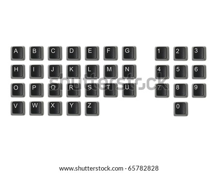 A Keyboard Key Isolated Against A White Background Stock Photo 65782828 ...