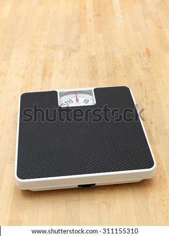 An abstract image of a set of bathroom scales