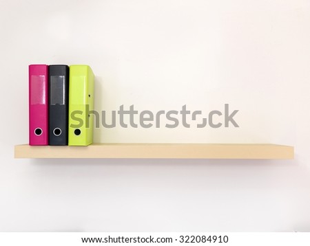 A close up shot of a wooden shelf