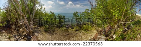 Ocean coast near Key West in South Florida
