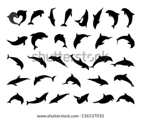 dolphin silhouettes download free vector art stock graphics images