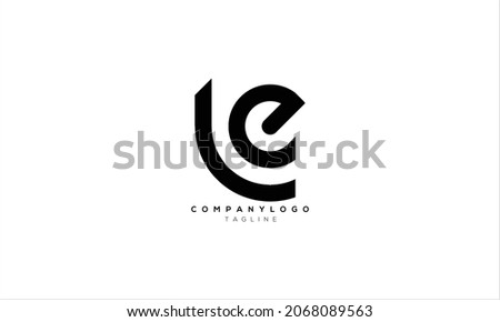 LE, EL, Abstract initial monogram letter alphabet logo design Photo stock © 