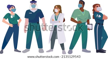 Health Care Medical Hospital Workers, Staff, and Employees