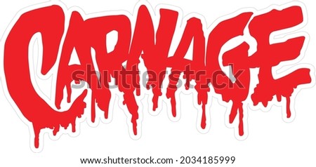 Carnage logo Vector High Resolution Сток-фото © 