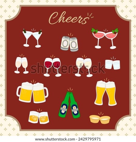 Cheers with different kind of wine