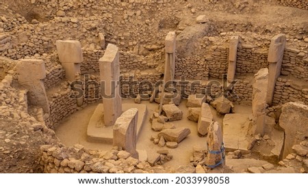 göbekli tepe an archaeological site in turkey Stok fotoğraf © 
