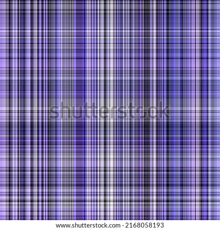 Peri purple diagonal tartan color of the year seamless pattern texture. Tonal gingham, grunge check trendy texture background. Soft blue white wash textile effect material tiles watch. Stock fotó © 