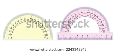 protactor angles ruler measuring tools 