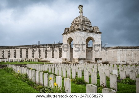 Similar – Image, Stock Photo Cemetery Flanders
