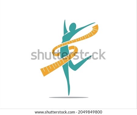 women weight loss silhouette logo designs simple for slim and clinic logo and health service