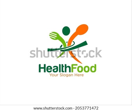 health food for weight loss logo designs for health body and clinic or shop