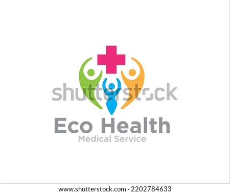 family health care logo designs for medical and clinic symbol