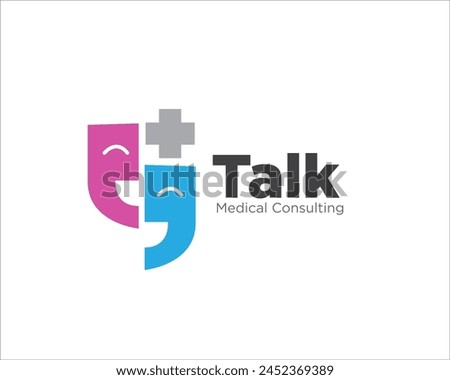 talk and health care logo designs for medical consult