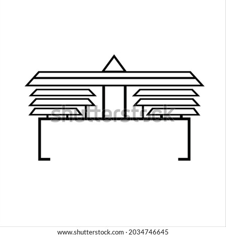 simple building vector suitable for logo