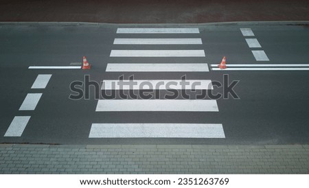 Similar – Image, Stock Photo A painted stop on a wooden board