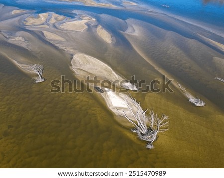 Similar – Image, Stock Photo Riverbed in drought