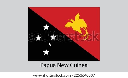 Vector Image Of Papua New Guinea  Flag