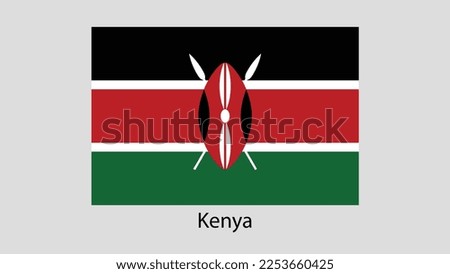 Vector Image Of Kenya  Flag