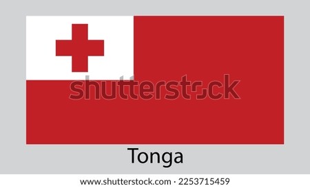 Vector Image Of Tonga Flag