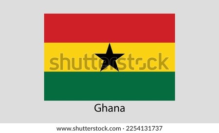 Vector Image Of Ghana Flag