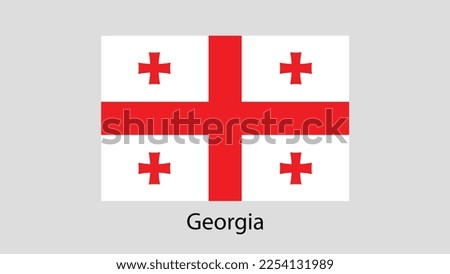 Vector Image Of Georgia Flag