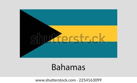 Vector Image Of Bahamas Flag