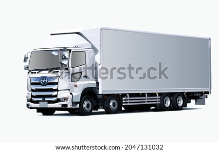 box truck art design vector template