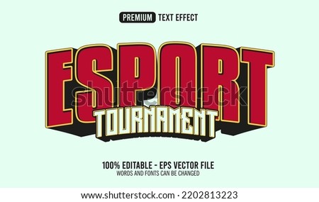 3d Esport Tournament Editable Text Effect Style