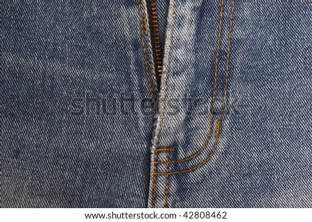 Cowboy clothing material, blue cloth.