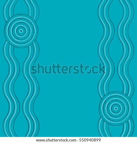 Australian Aboriginal art background in vector format.