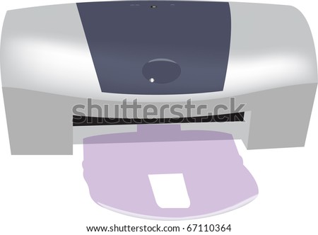 A vector image of a home printer.