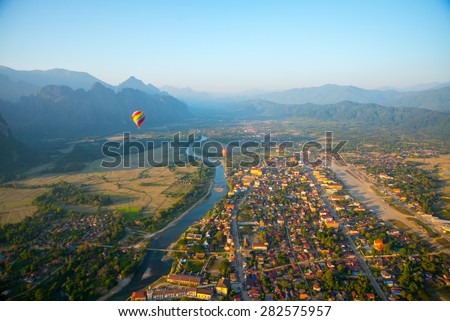 Similar – Foto Bild Sommerabend, Ballons über Neu-Ulm