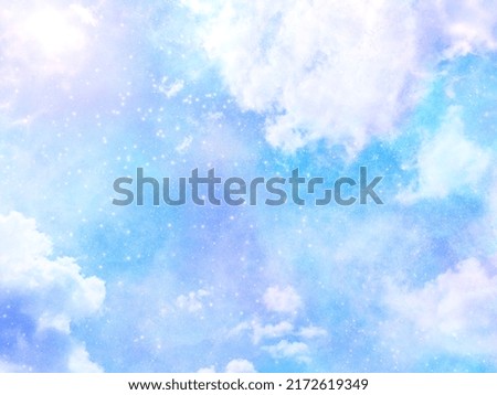 fantasy hand-drawn sky background texture fairy tale dream cute 商業照片 © 