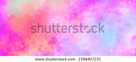 Hand drawn abstract background texture material with bright pink spray