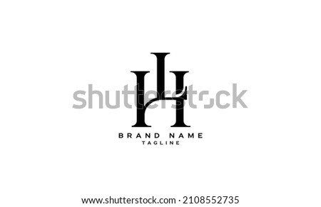 HL, LH, IH, HI, IHI, HII, IIH, Abstract initial monogram letter alphabet logo design