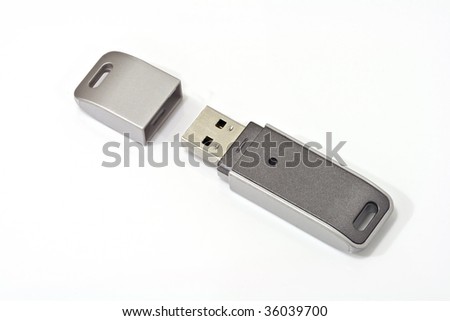 USB flash drive isolated on white