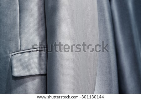 Closeup of Suit Coat Pocket and sleeve
