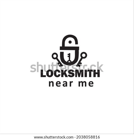 Locksmith company logo desing, Locksmith near me 