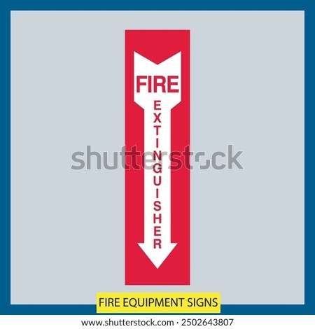 fire equipment signs vector files signs set illustration signs and symbols design fire equipment signs