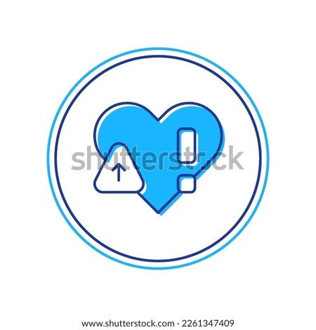 Filled outline Heart rate icon isolated on white background. Heartbeat sign. Heart pulse icon. Cardiogram icon.  Vector