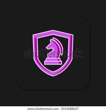 Filled outline Chess icon isolated on black background. Business strategy. Game, management, finance. Flat filled outline style with shadow. Vector