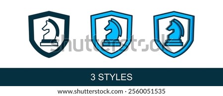 Filled outline Chess icon isolated on white background. Business strategy. Game, management, finance.  Vector