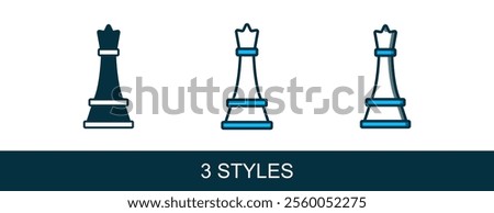 Filled outline Chess icon isolated on white background. Business strategy. Game, management, finance.  Vector